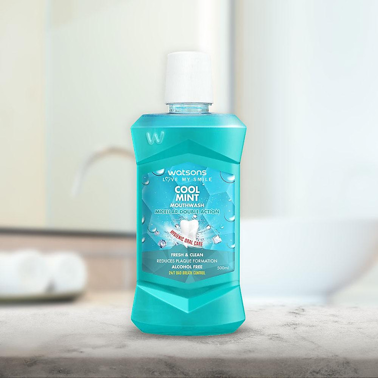 Watsons Cool Mint Mouthwash 500ml