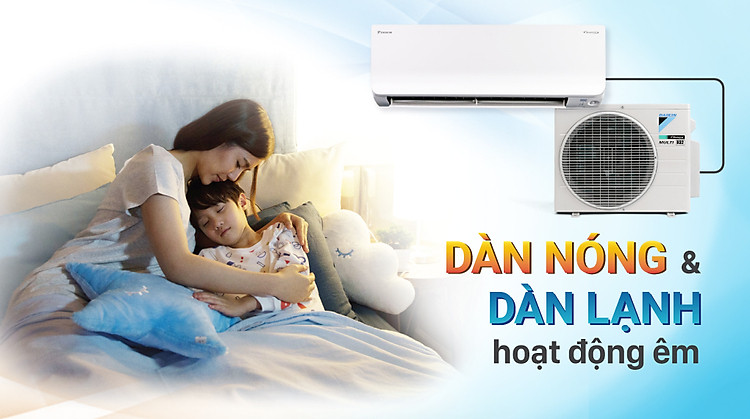 Máy lạnh Daikin Inverter 1.5 HP FTKA35VMVMV - Hoạt động êm ái