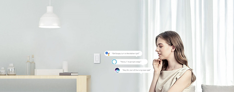 Công tắc  Aqara Chữ nhật chuẩn US - nút bấm cơ, phiên bản quốc tế, hàng chính hãng