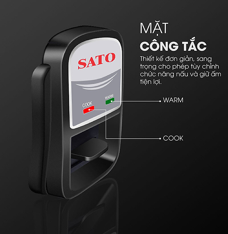 Nồi cơm điện công nghiệp SATO Q16 (V) 16 Lít 2