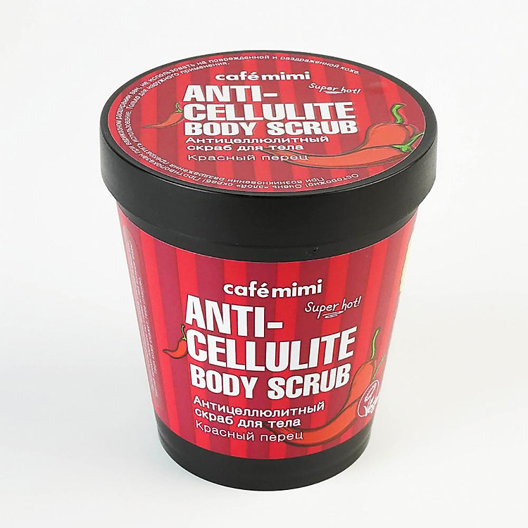 Muối Tẩy Tế Bào Chết Chống Mỡ Cứng Cafemimi Anti-cellulite Body Scrub Red Pepper 310g