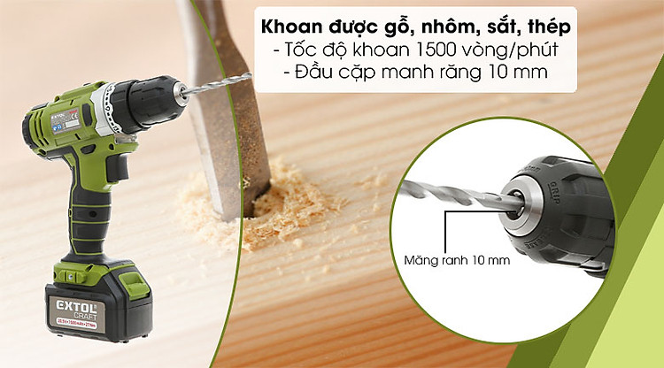 Máy khoan pin Extol 402440 - tốc độ khoan