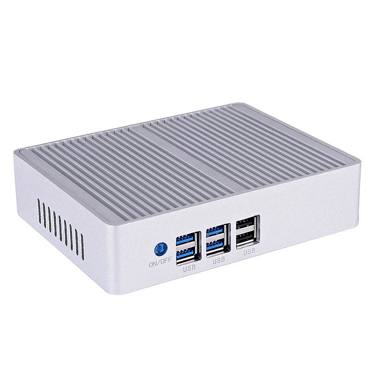 Mini PC, CPU Mini máy tính chuẩn công nghiệp Aturos YC025 Core i5 4200U, RAM 8G, SSD M2 128G (Bạc)