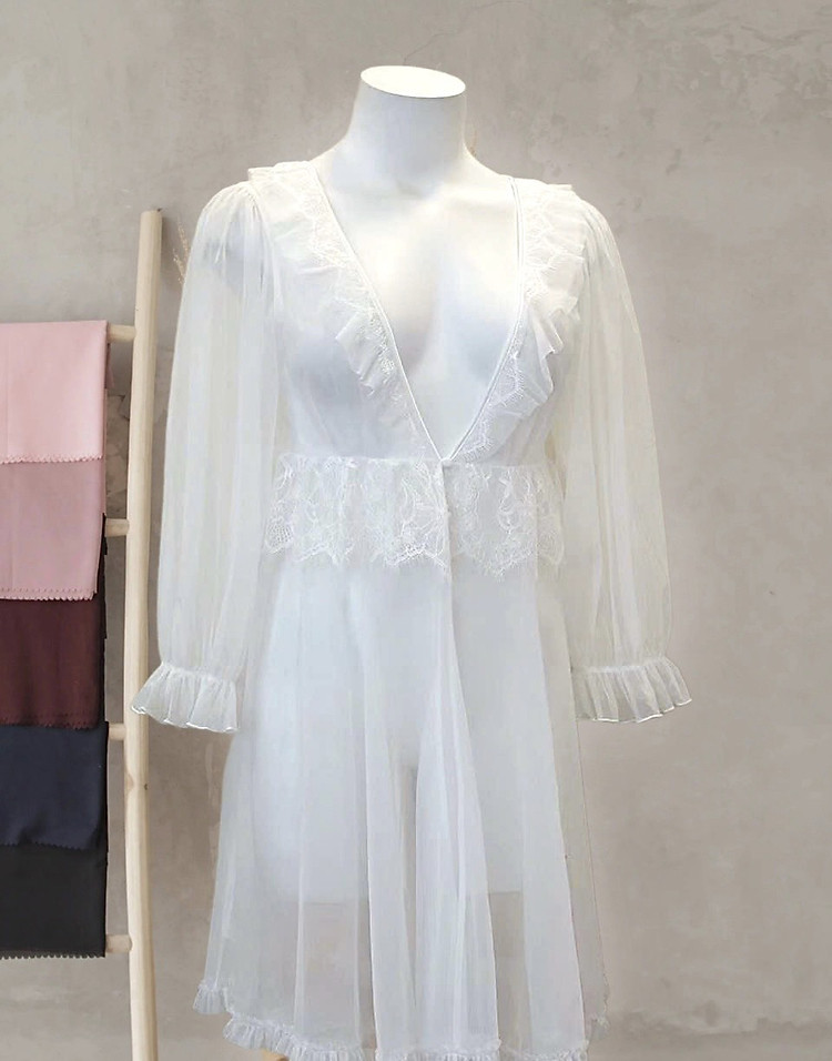 Áo Choàng Ngủ Ren Babydoll