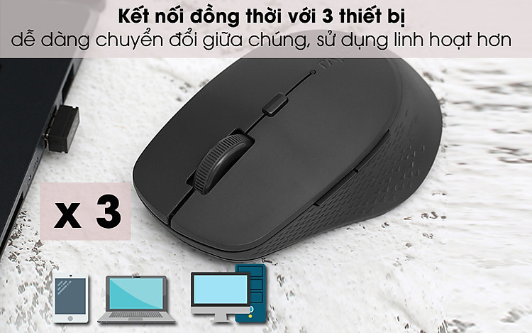 Chuột không dây Silent Rapoo M300 4