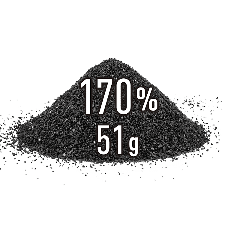 Lõi lọc máy lọc nước Panasonic TK-CJ300 chứa khoảng 51g than hoạt tính hiệu suất cao giúp nâng cao tuổi thọ lõi lọc