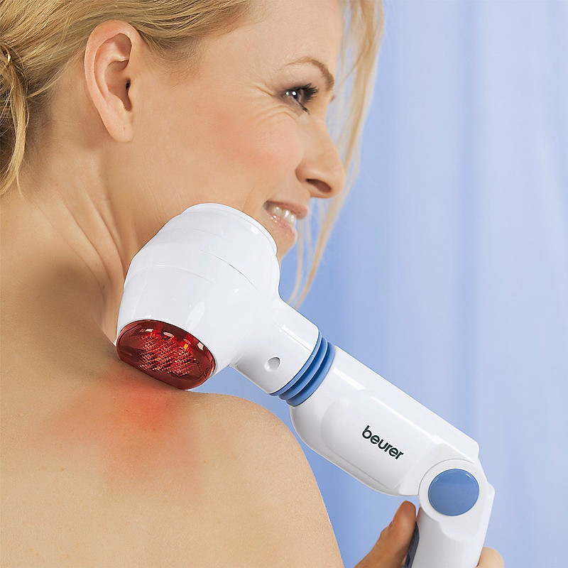 Combo Máy Massage Cầm Tay Có Đèn Hồng Ngoại Beurer MG40 + Nhiệt Kế Điện Tử  Đầu Mềm Medilife ( hình thú ngẫu nhiên ) |Chăm Sóc Cơ Thể