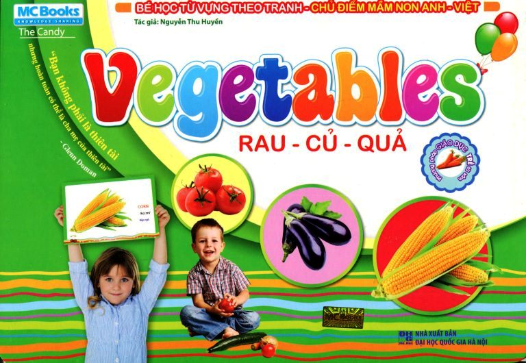 Bé Học Từ Vựng Theo Tranh: Chủ Đề Rau Củ (Song Ngữ Anh – Việt) – Tái Bản 2015