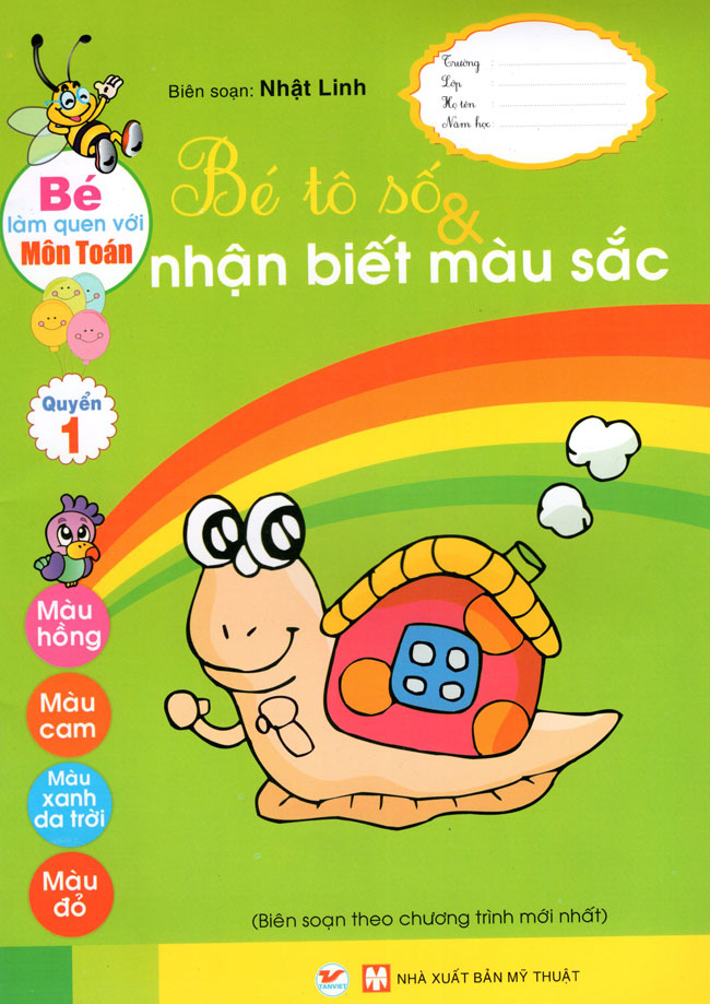 Bé Tô Số Nhận Biết Màu Sắc (Quyển 1)