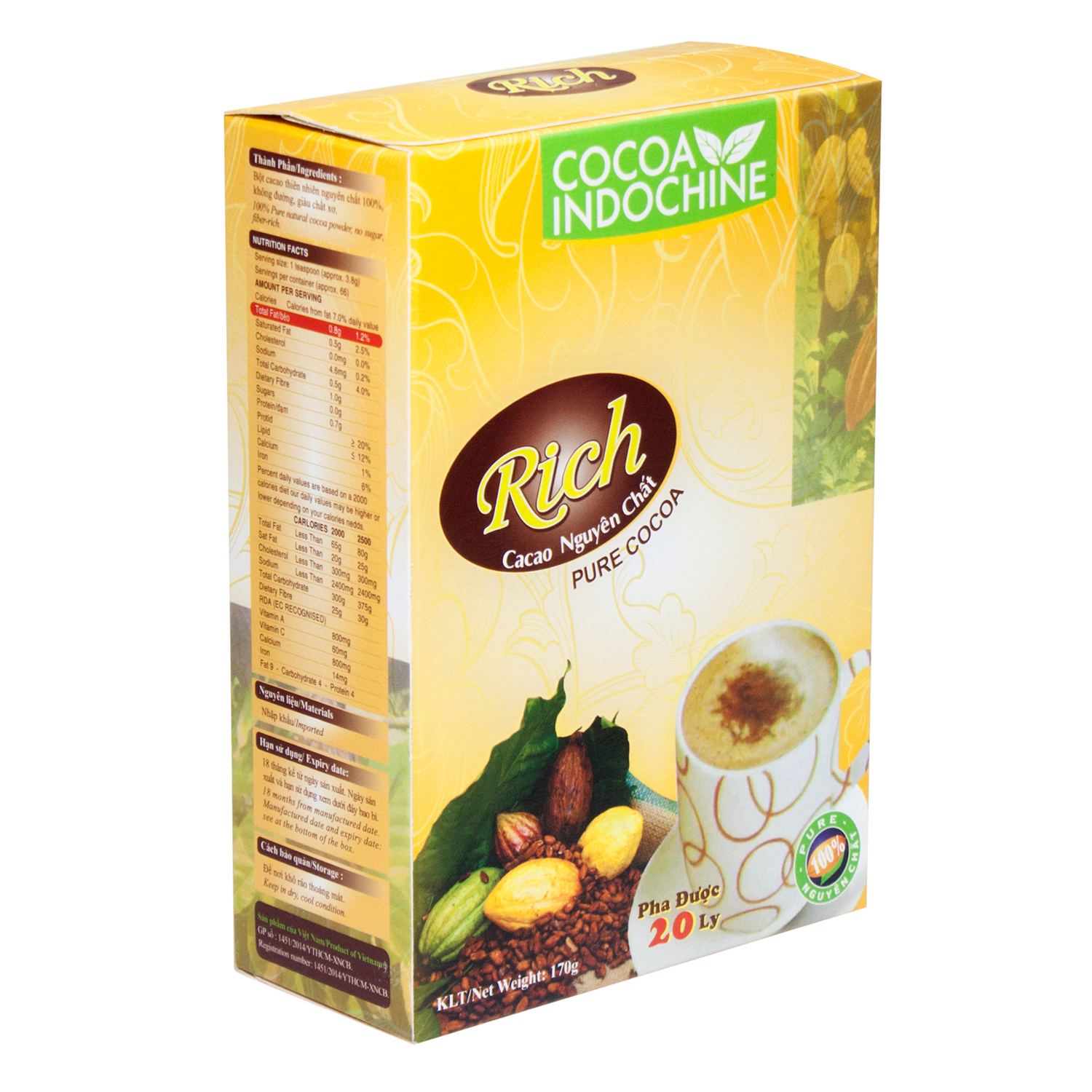 1981869 , 3762975721263 , 62_601809 , 80000 , Bot-Cacao-Hoa-Tan-Nguyen-Chat-Rich-Cocoa-Indochine-Hop-170g-62_601809 , tiki.vn , Bột Cacao Hòa Tan Nguyên Chất Rich Cocoa Indochine (Hộp 170g) Bột Cacao Hòa Tan Nguyên Chất Rich Cocoa Indochine (Hộp 170g)