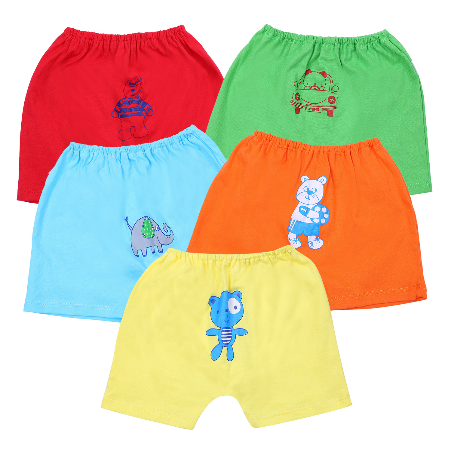 Combo 5 Quần Ngắn Liền Đáy Màu In Nanio