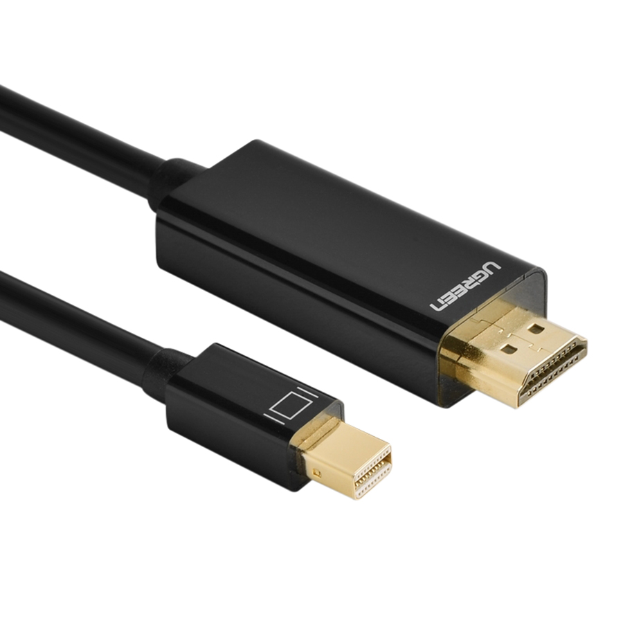 Cáp Mini DP Male To HDMI Ugreen 10435 (2m) - Đen - Hàng Chính Hãng