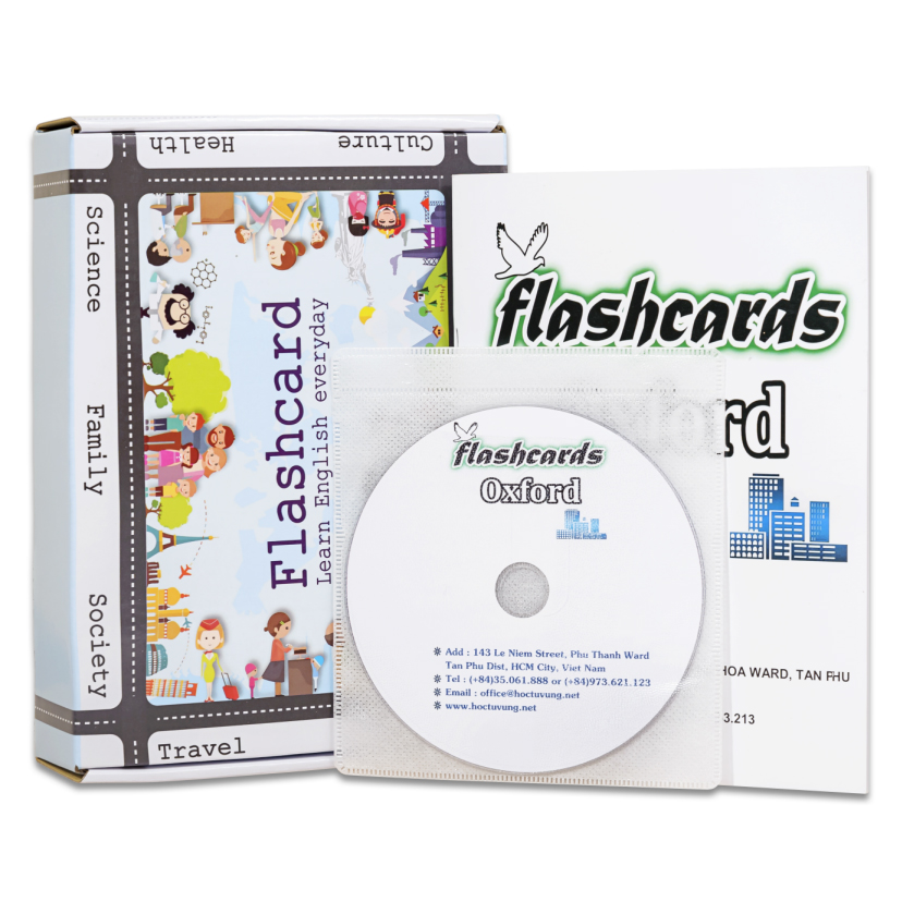 Flashcard 3000 Words OXFORD - Best Quality  - DVD (07CD)