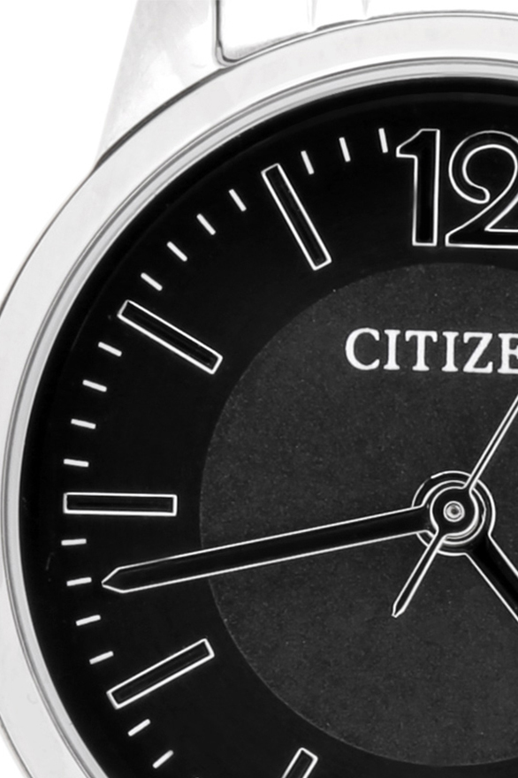 Đồng Hồ Nữ Citizen Dây Thép Không Gỉ EJ6080-57E - Mặt Đen