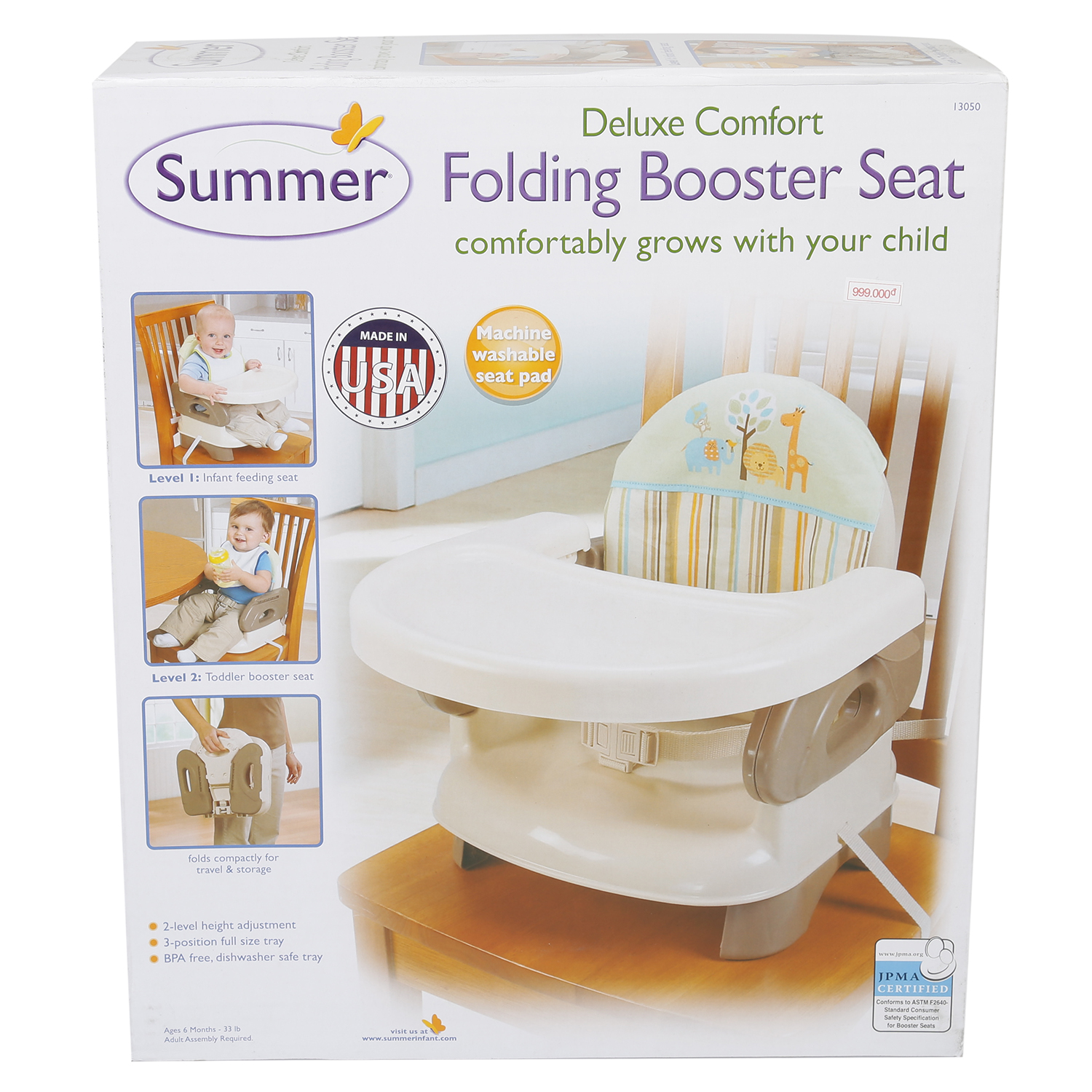 Ghế Ăn Deluxe Kẻ Summer Infant - SM13050