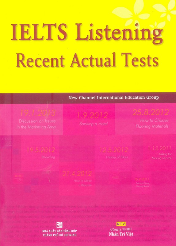 IELTS Listening Recent Actual Tests