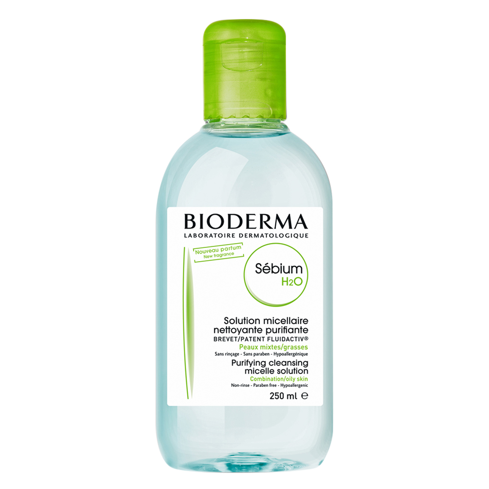 Dung Dịch Rửa Mặt Và Tẩy Trang Dạng Hạt BIODERMA SEBIUM H2O 250ml - 028641X