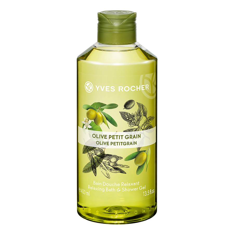 Gel Tắm Yves Rocher Relaxing Bath And Shower Gel Olive Lemongrass Y118576 (400ml)