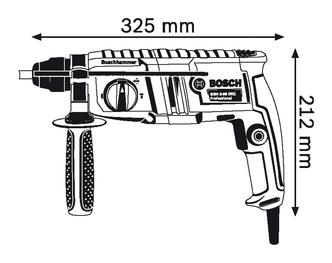 Máy Khoan Búa Bosch GBH 2-20 DRE EXW- 061125A4K7