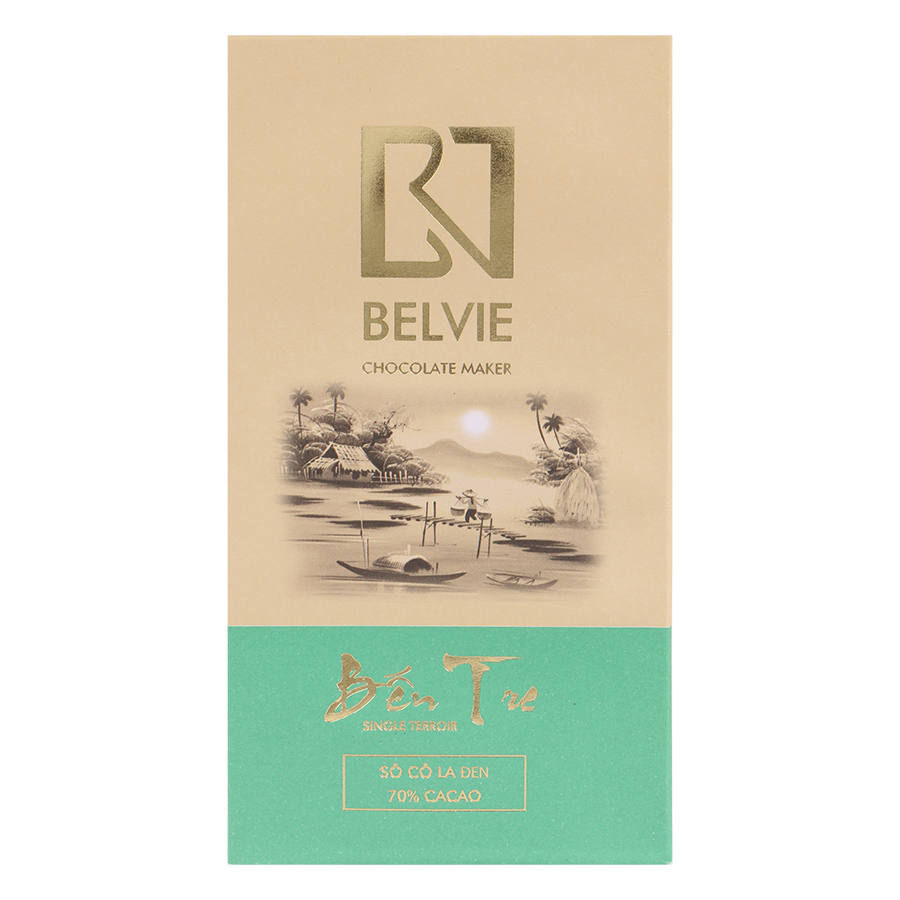 Bộ 2 Thanh Socola Đen Belvie - Bến Tre