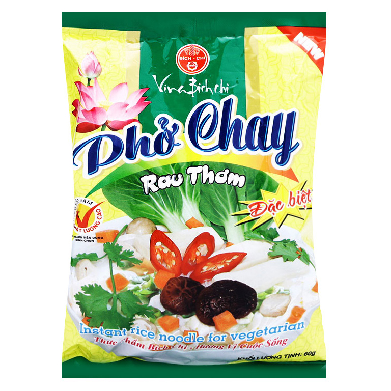 Thùng 30 Gói Phở Chay Rau Thơm Bích Chi Gói 60g