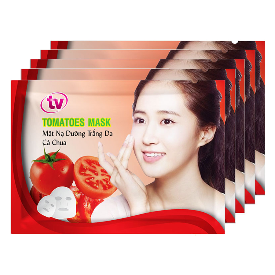 Hộp 5 Miếng Mặt Nạ Dừa Dưỡng Ẩm Chuyên Sâu TV Tomatoes Mask TVTM-5