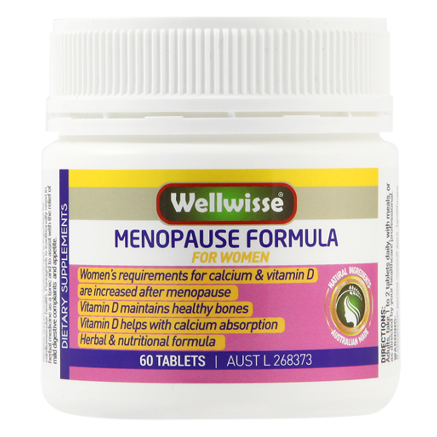 Thực phẩm chức năng Wellwisse Menopause Formula 60 viên