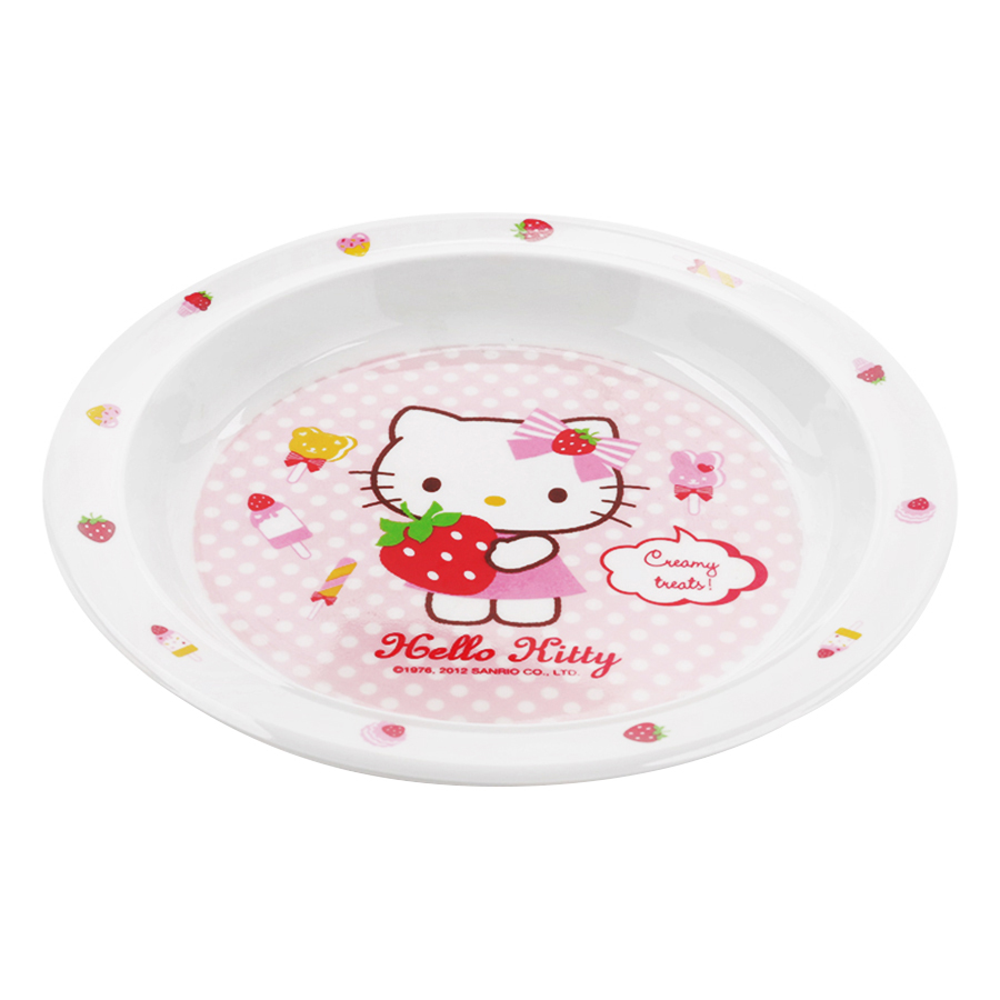 Đĩa Tròn Bằng Nhựa Lock&amp;Lock Hello Kitty LKT460 (Ø19 x 2.2 cm)