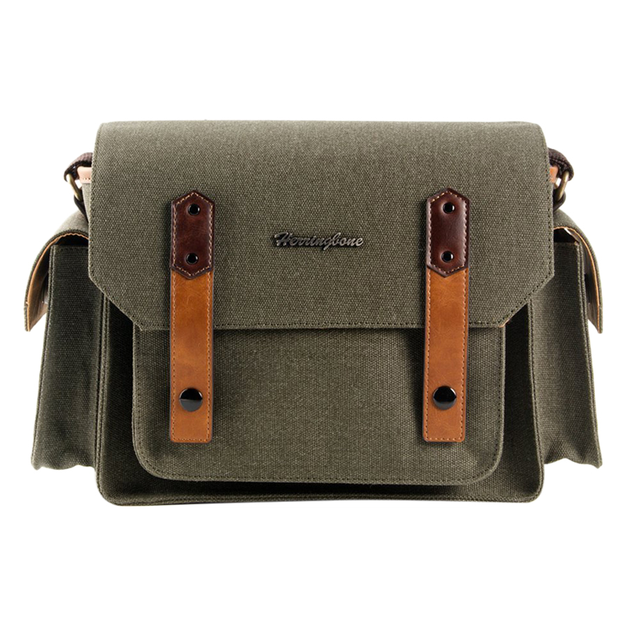 Túi Máy Ảnh Herringbone Papaspocket 3 Medium - Olive