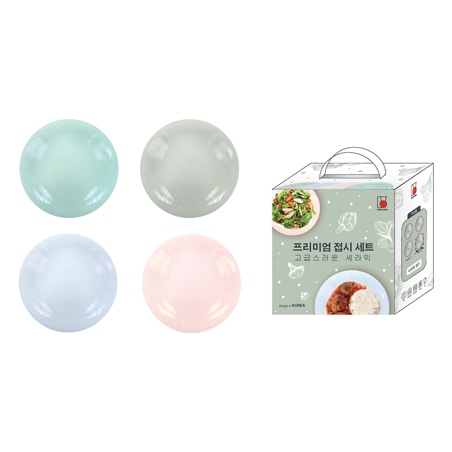Bộ 4 dĩa sứ Dong Hwa MD027S4