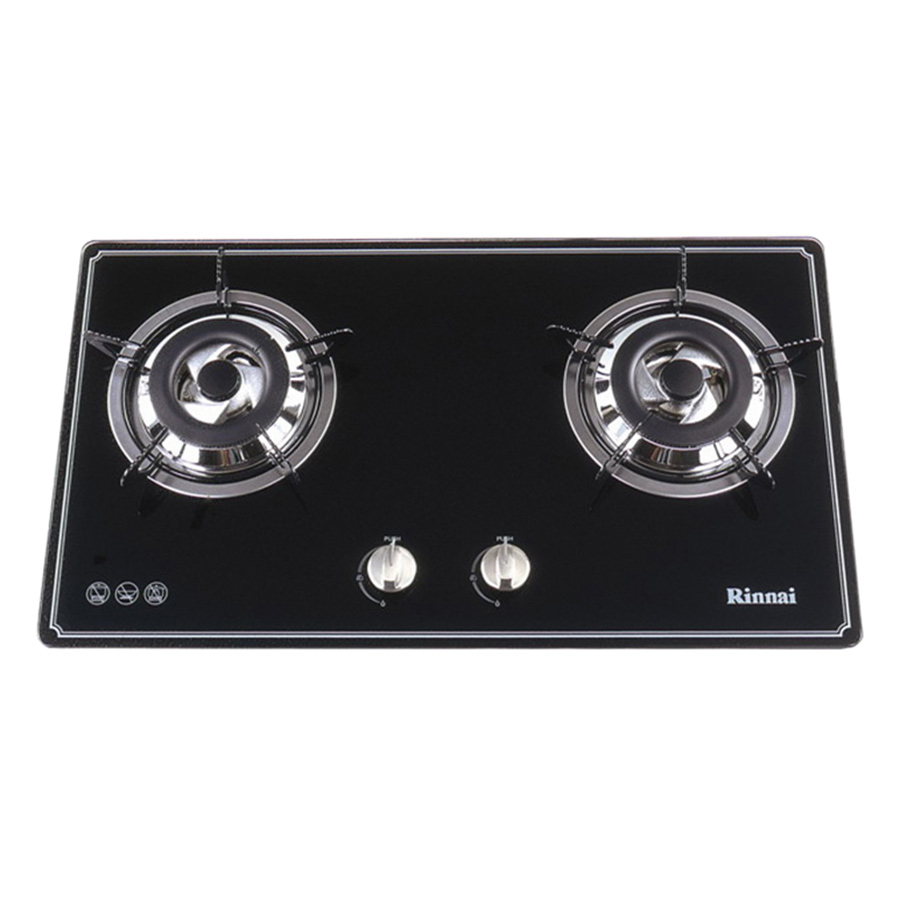 Bếp Ga Âm Rinnai RVB-2BGN - Đen- Hãng chính hãng