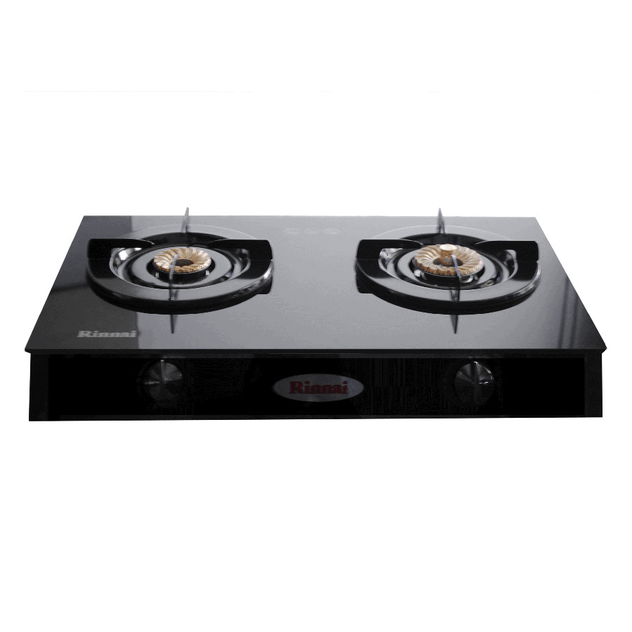 Bếp Ga Đôi Rinnai RV-7DoubleGlass - Đen - Hàng Chính Hãng