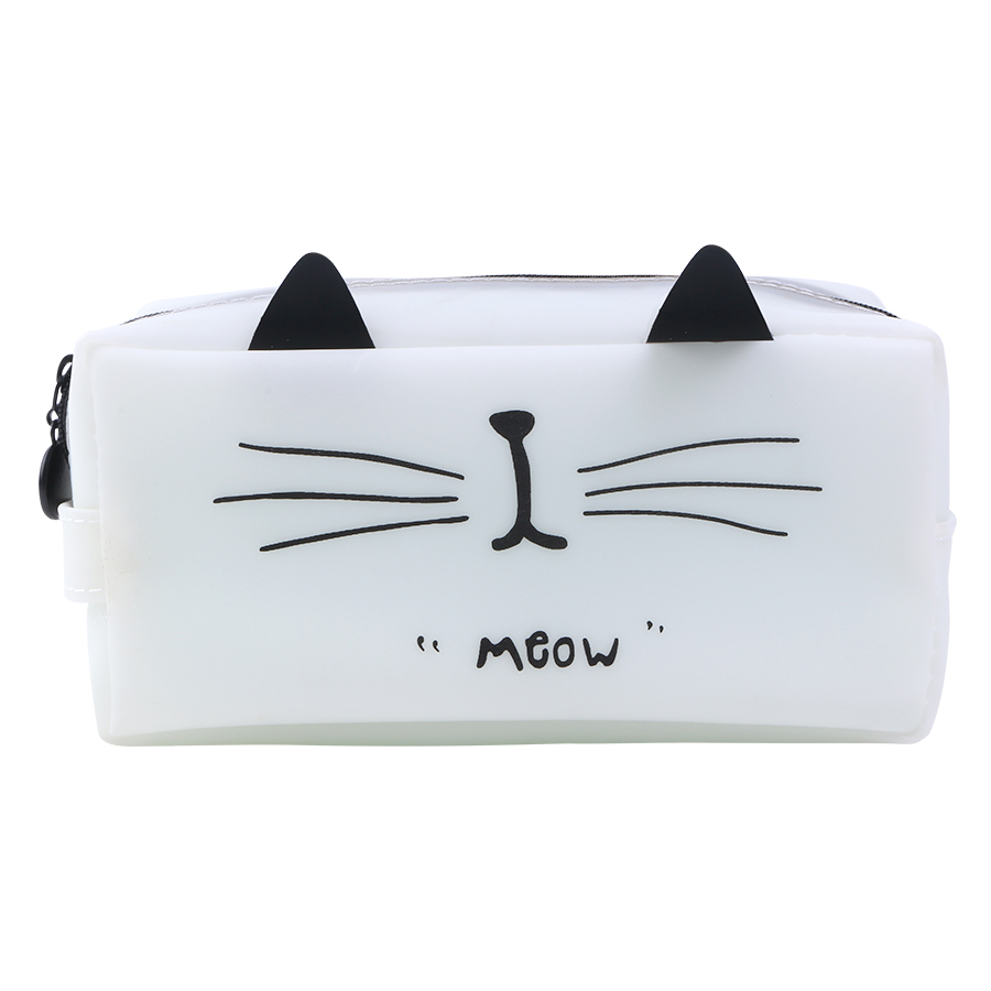 Bóp Viết Silicon Mèo Trắng - Meow