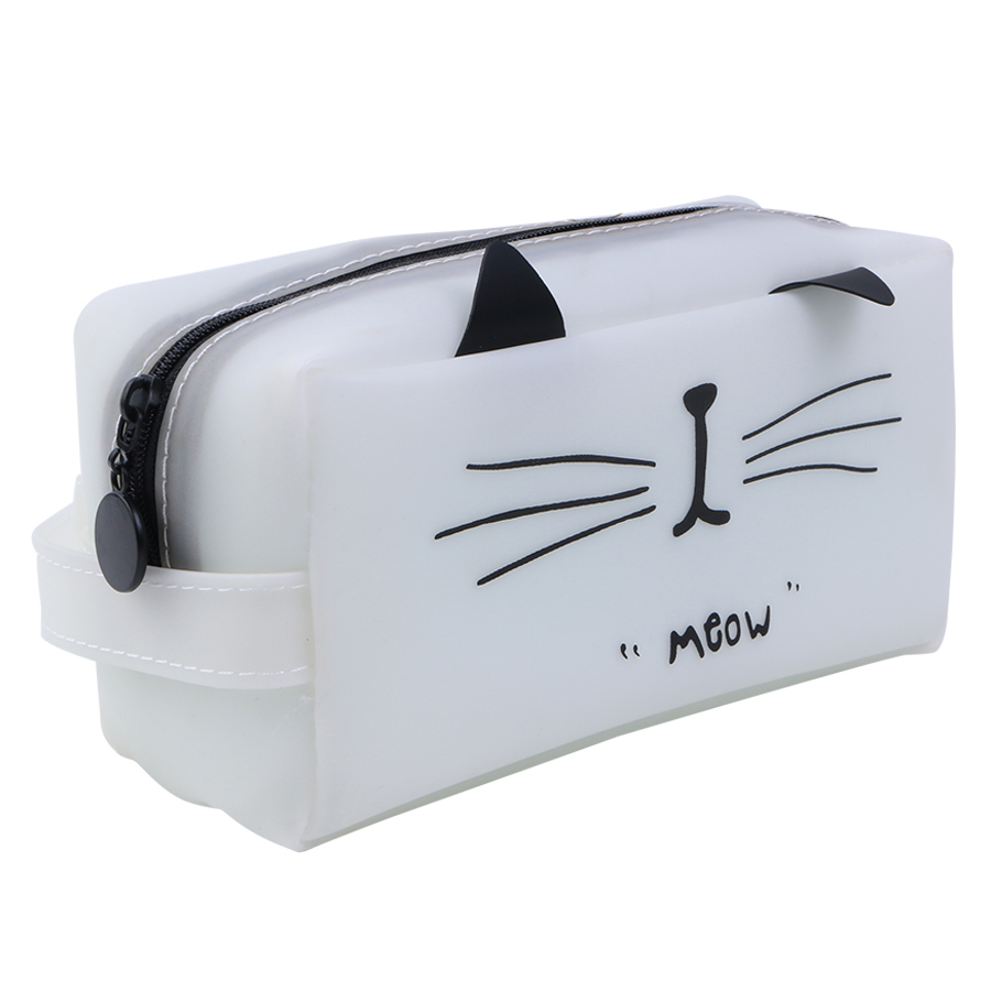 Bóp Viết Silicon Mèo Trắng - Meow