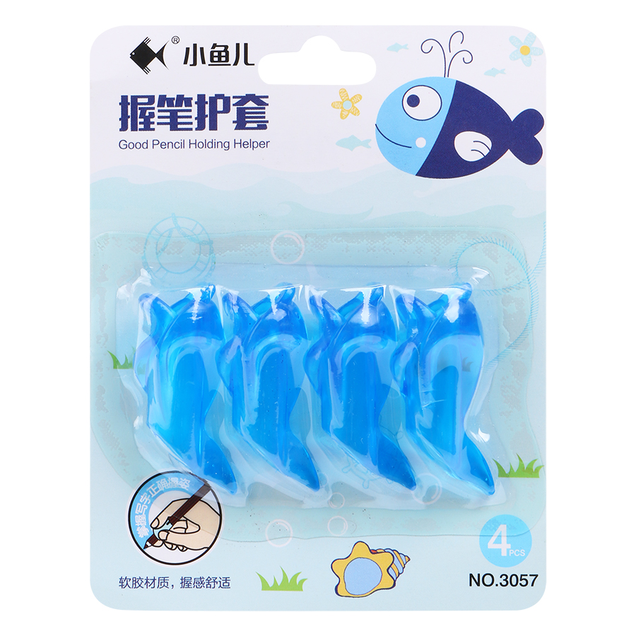 Combo 2 Bộ Kẹp Luyện Chữ Và Đệm Tay Cầm Bút Little Fish 3057