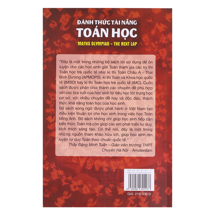 Đánh Thức Tài Năng Toán Học - Tập 7 (14-15 Tuổi)