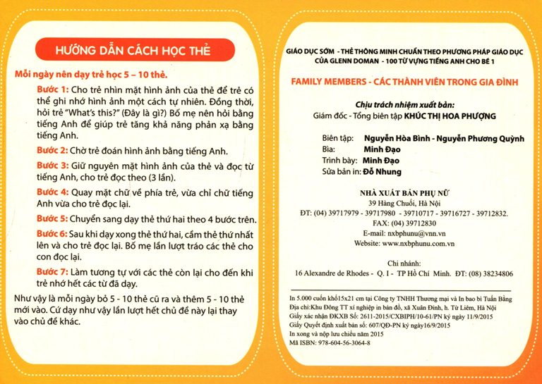 Flashcard Dạy Trẻ Theo Phương Pháp Glenn Doman - Đồ Ăn