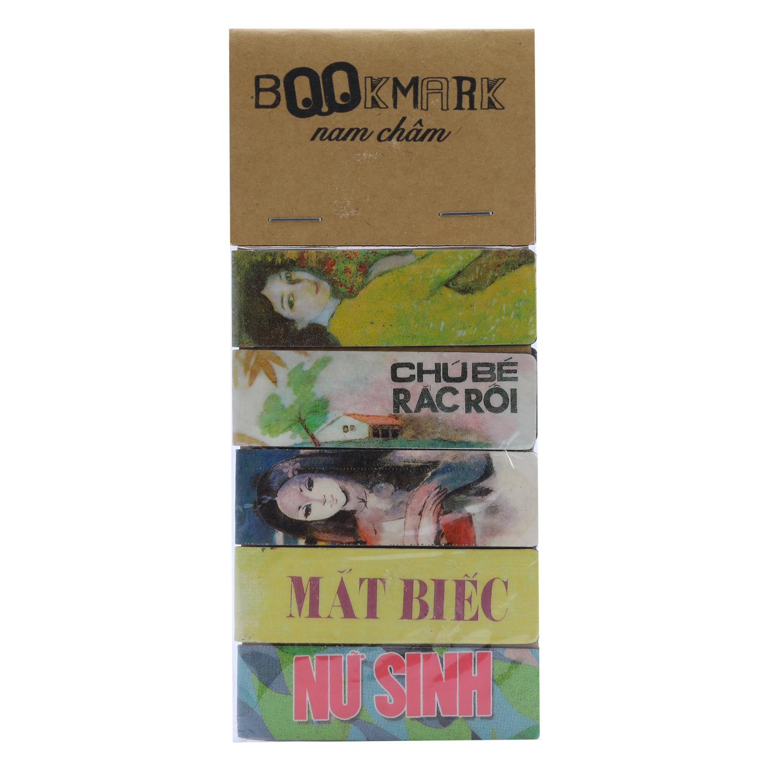 Bộ 5 Bookmark Nam Châm Kính Vạn Hoa - Tác Phẩm Của Nguyễn Nhật Ánh (Bìa Cũ)