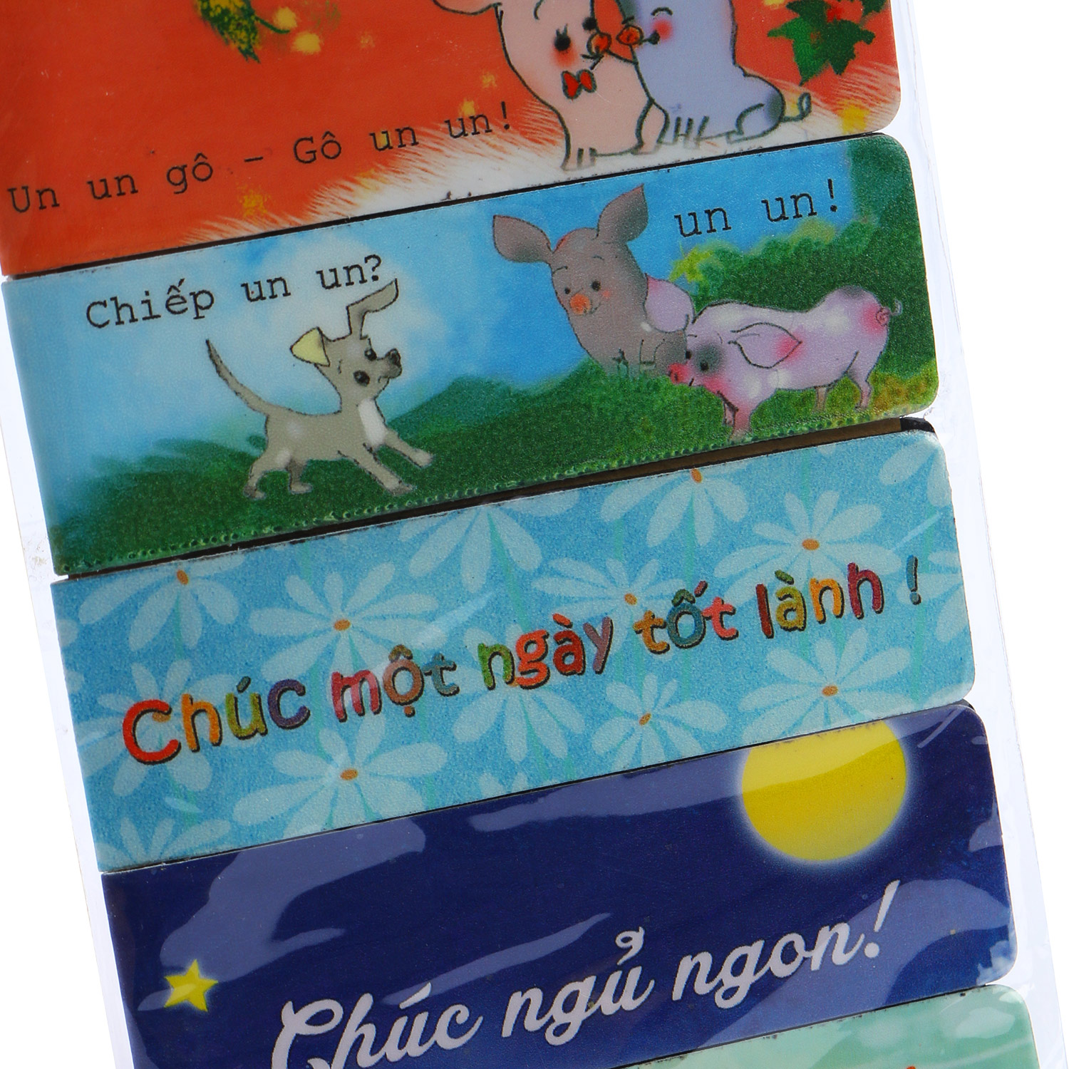 Bộ 5 Bookmark Nam Châm Kính Vạn Hoa - Chúc Một Ngày Tốt Lành