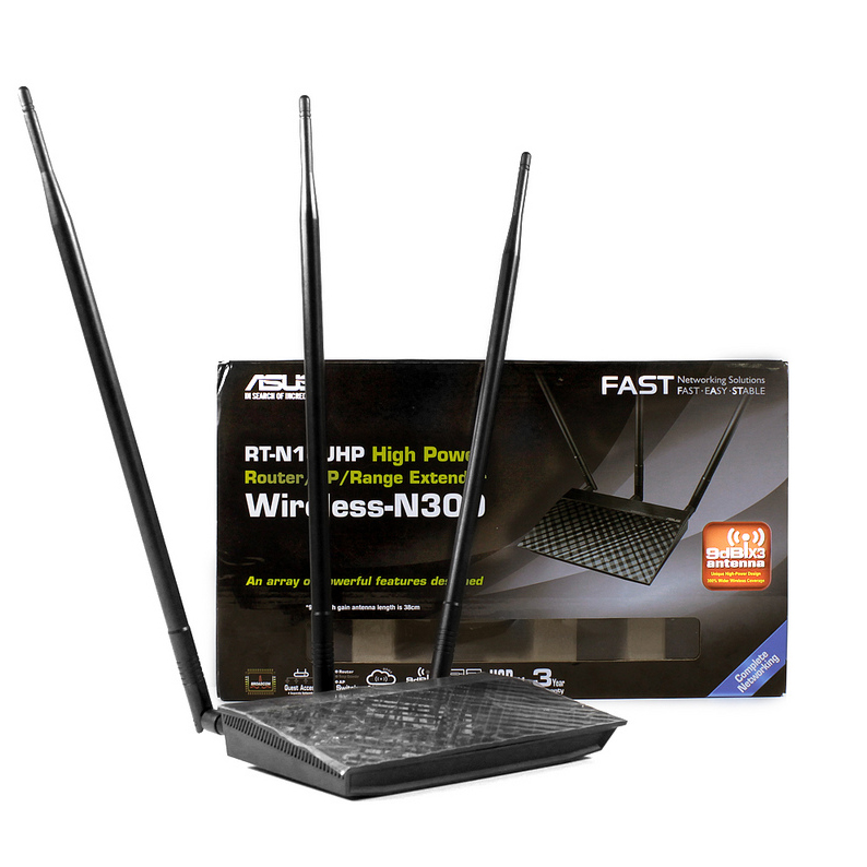 ASUS RT-N14UHP - Bộ phát Wifi Chuẩn N Tốc Độ 300Mbps Mở rộng sóng - Hàng chính hãng