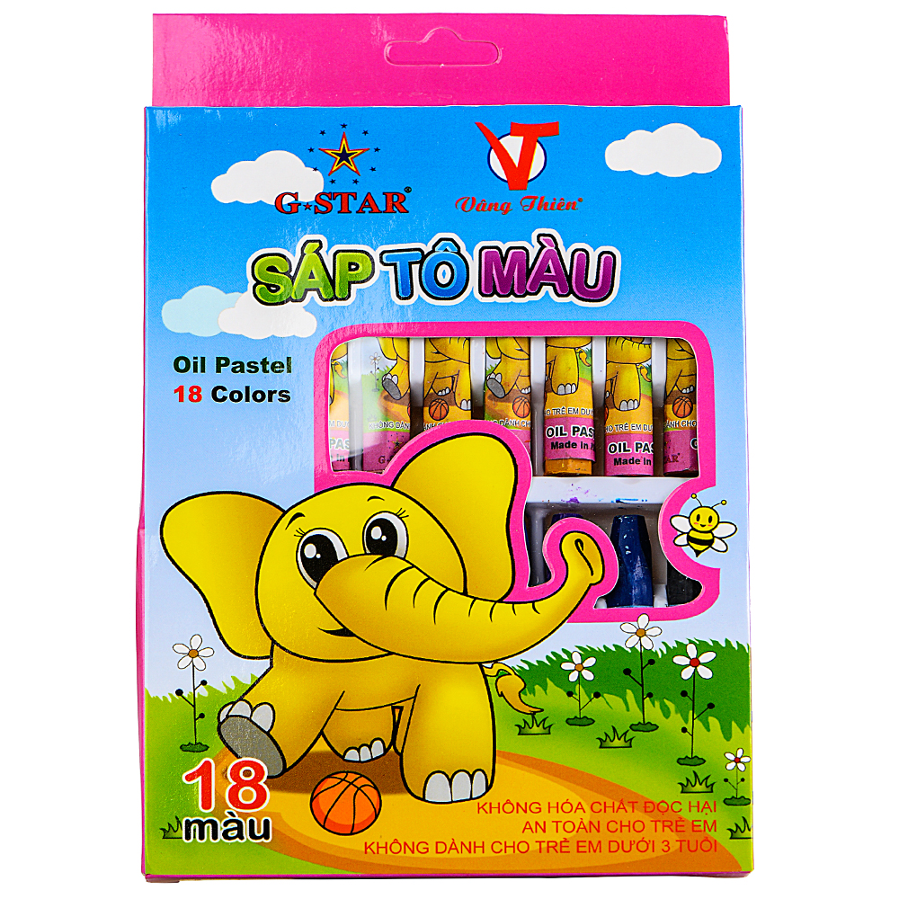 Sáp Dầu Star Hộp Giấy 18M-Op318