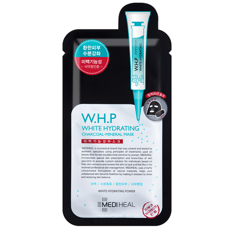 Mặt Nạ Than Hoạt Tính Mediheal W.H.P White Hydrating Charcoal-Mineral Mask (25ml)