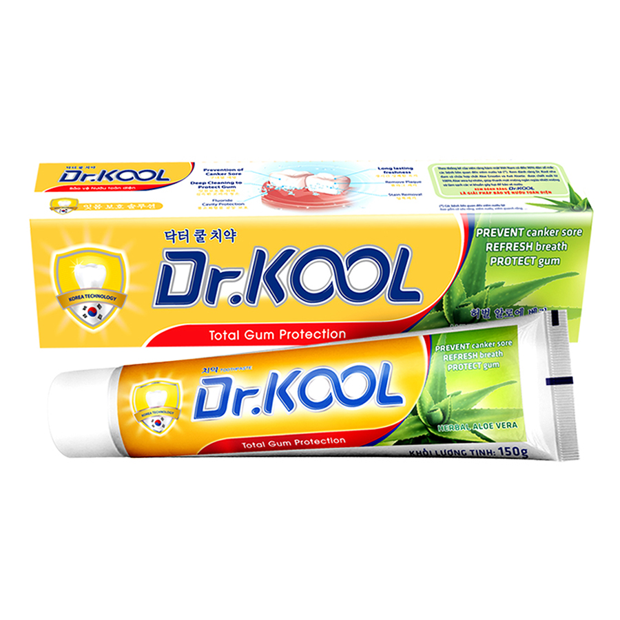 Kem Đánh Răng Dr. Kool Thảo Dược Nha Đam (150g)