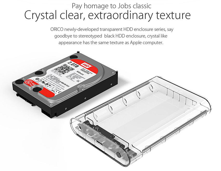 Hộp Đựng Ổ Cứng Di Động HDD Box 3.5 Inch Orico 3139U3 - Hàng Chính Hãng