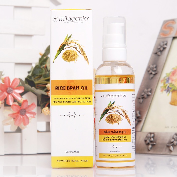Dầu Cám Gạo Milaganics 100ml