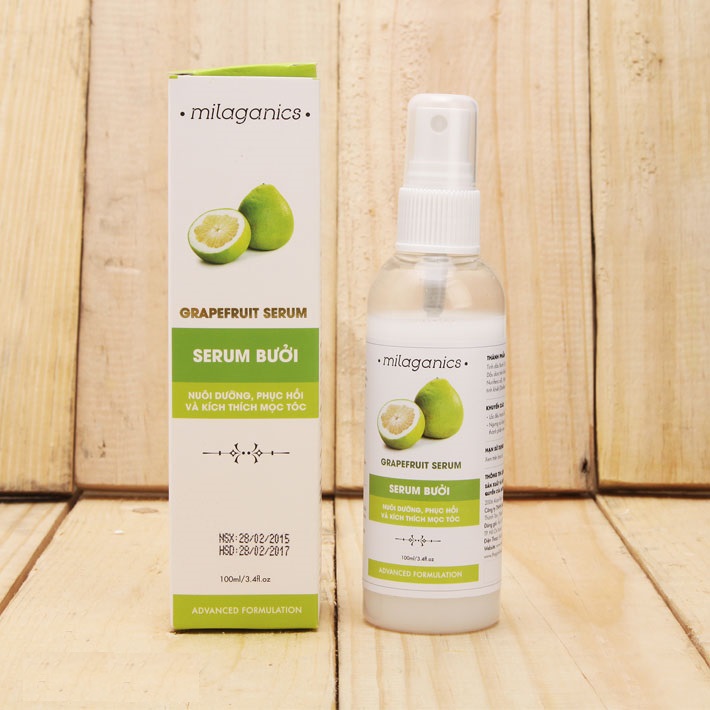 Combo 2 Serum Bưởi Milaganics (100ml/ Chai)