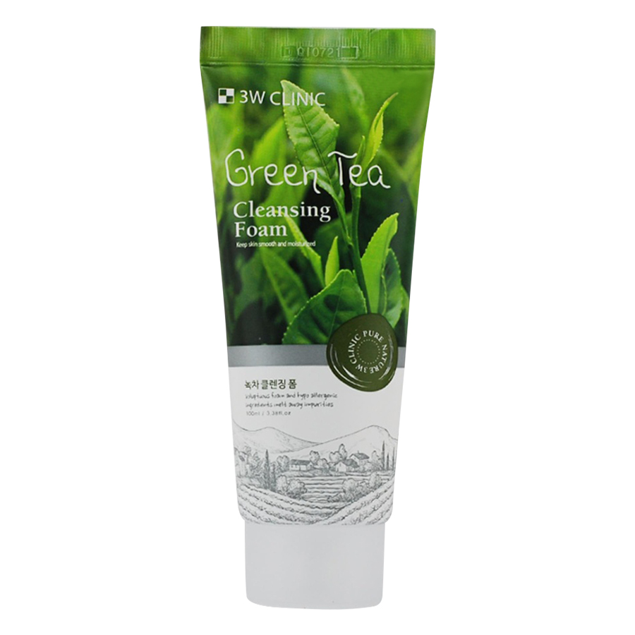 Combo 2 Sữa Rửa Mặt Chiết Xuất Từ Trà Xanh 3W Clinic Green Tea Foam Cleansing