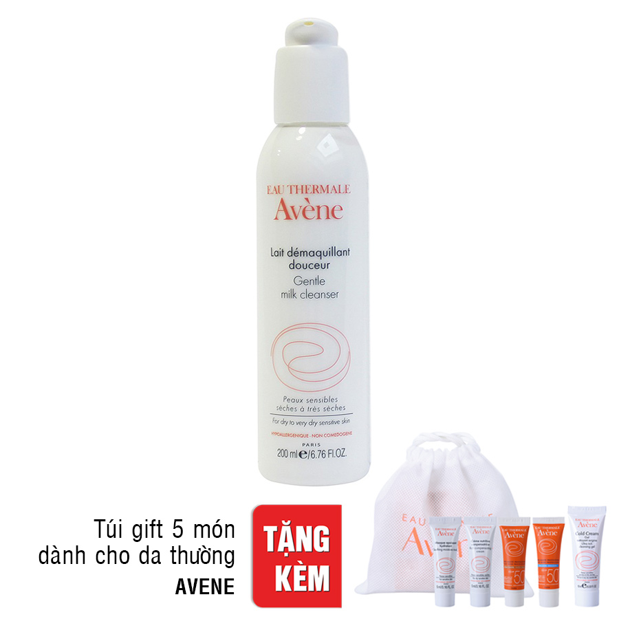 Sữa Tẩy Trang Dịu Nhẹ Dành Cho Da Khô Nhạy Cảm Avène Gentle Milk Cleanser A1AGC1 (200ml)