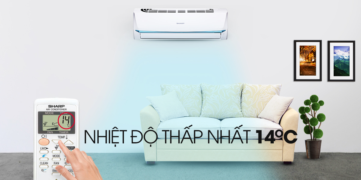 Điều Hòa Inverter Sharp AH-X18UEW (18.000 BTU) - Hàng Chính Hãng