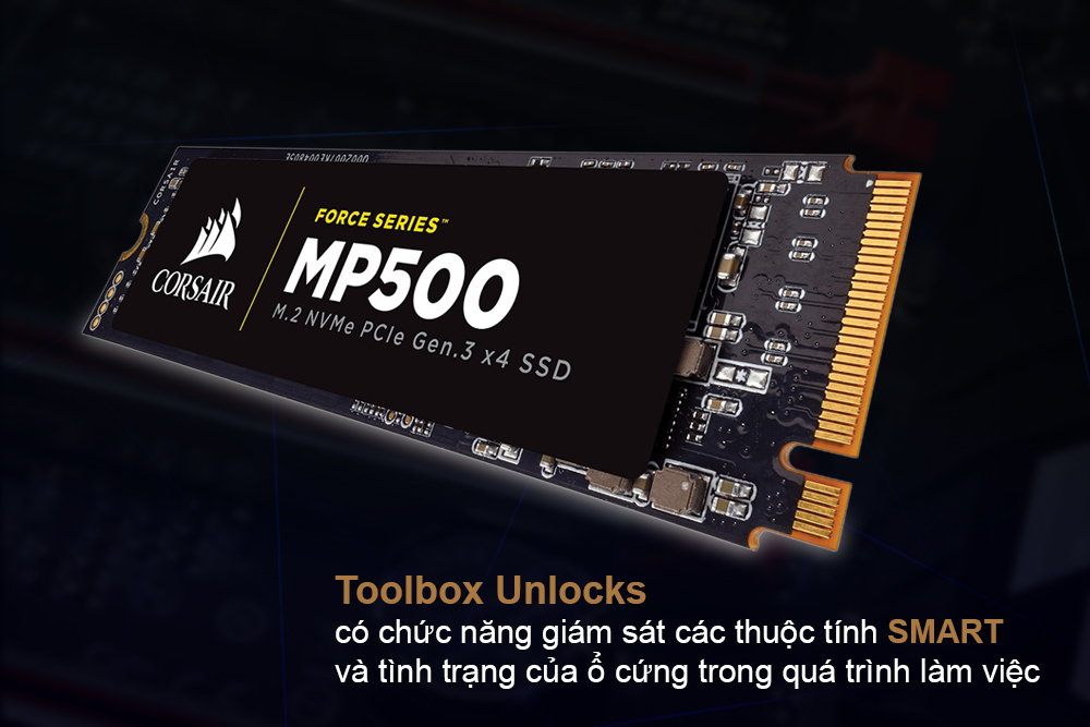 Ổ Cứng SSD Corsair MP500 480GB - CSSD-F480GBMP500 - Hàng Chính Hãng